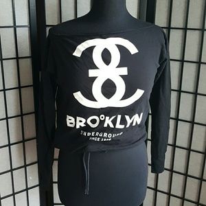 H&M Brooklyn Cropped Sweatshirt